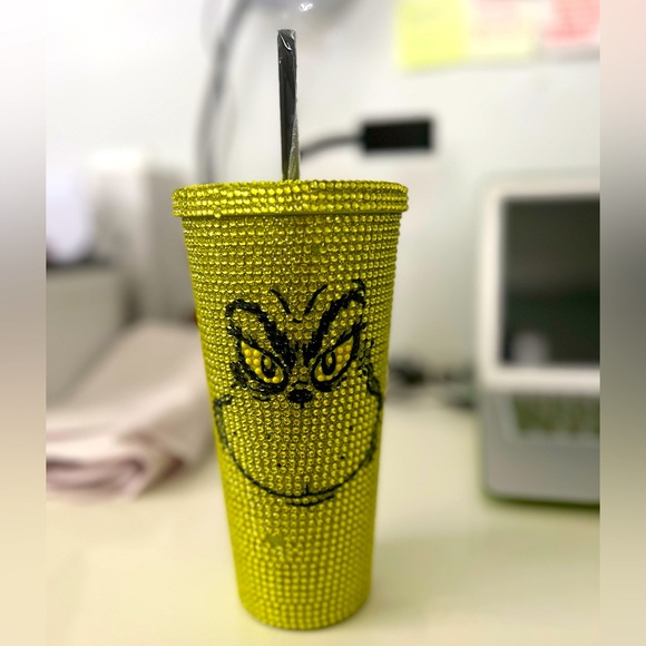 NWT THE GRINCH BEJEWELED CUP - Picture 1 of 2
